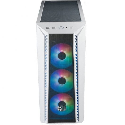 Cooler Master MasterBox MB520 Mesh Midi Tower ARGB Vetro temperato USB-C/3.2 Bianco