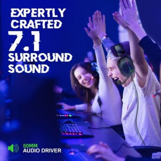 Vertux Warfare Auriculares Gaming 7.1 Cancelación de Ruido Retroalimentación Háptica PC/PS5