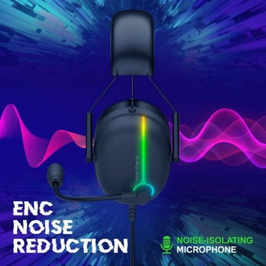 Vertux Warfare Auriculares Gaming 7.1 Cancelación de Ruido Retroalimentación Háptica PC/PS5