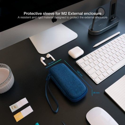 Estuche Protector TooQ para Caja Externa M2 Azul Pacífico