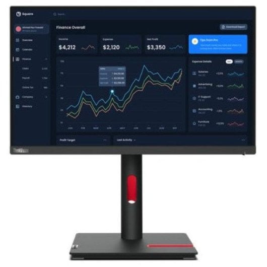 Monitor Lenovo ThinkVision T22i-30 21.5" FullHD 60Hz IPS Tempo de resposta 4ms