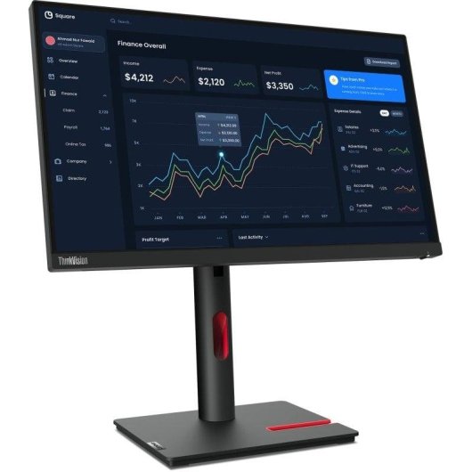 Monitor Lenovo ThinkVision T22i-30 21.5" FullHD 60Hz IPS Hub USB 4ms Ergonomia