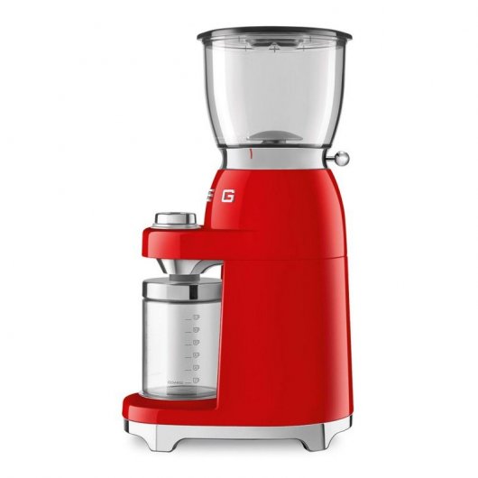 SMEG CGF01RDEU Estética 50's Style Molinillo de Café de Acero Inoxidable 150 W Rojo