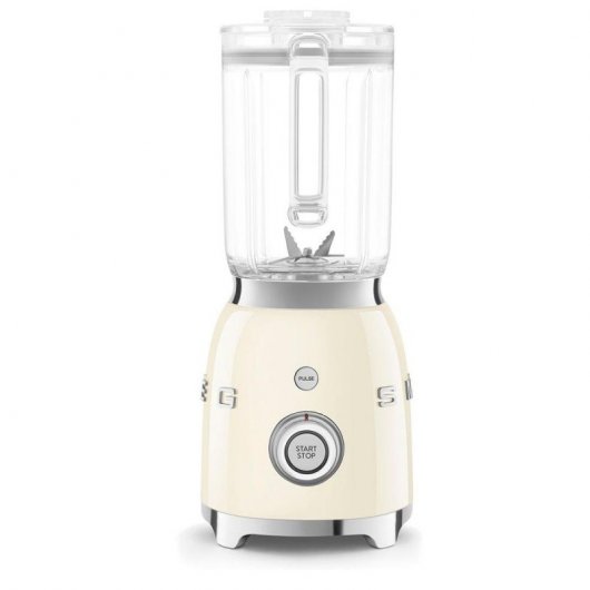 SMEG BLF03CREU Mixeur Inox Esthétique Style Années 50 800 W Crème
