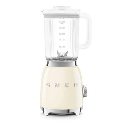 SMEG BLF03CREU Mixeur Inox Esthétique Style Années 50 800 W Crème