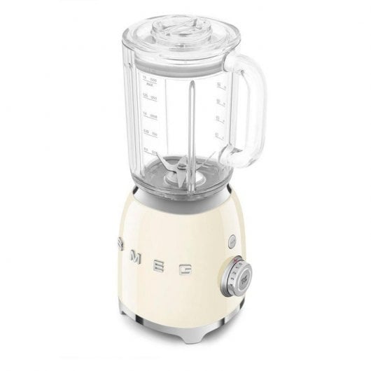 SMEG BLF03CREU Mixeur Inox Esthétique Style Années 50 800 W Crème