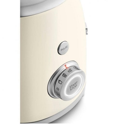 SMEG BLF03CREU Mixeur Inox Esthétique Style Années 50 800 W Crème