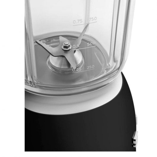 SMEG BLF03BLEU Estética 50's Style Batidora de Acero Inoxidable 800 W Negro