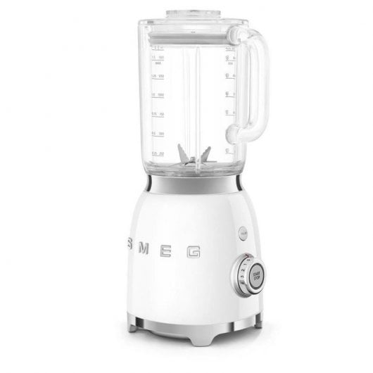 SMEG BLF03WHEU Mélangeur esthétique en acier inoxydable style années 50 800 W Blanc
