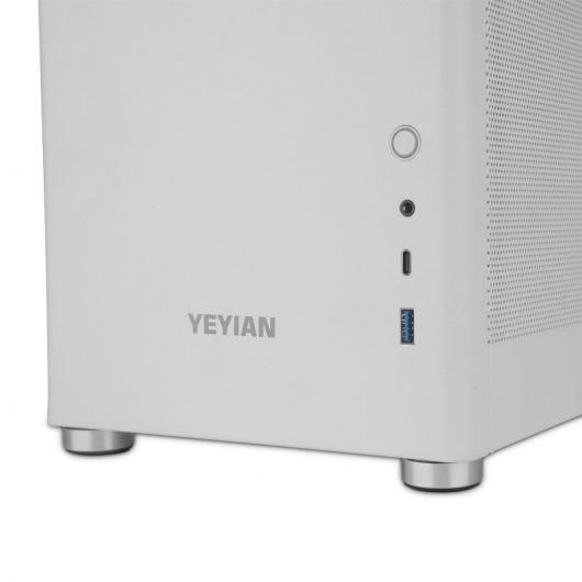 Yeyian Hussar Plus ATX Cristal Templado USB 3.2 Blanca