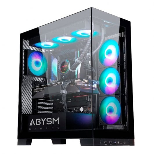 Abysm Gaming Danube Sava H500 Custodia in vetro temperato nero USB 3.0 ARGB Nero