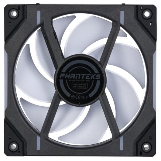 Phanteks D30-120 Ventola supplementare singola regolare DRGB PWM da 120 mm nera
