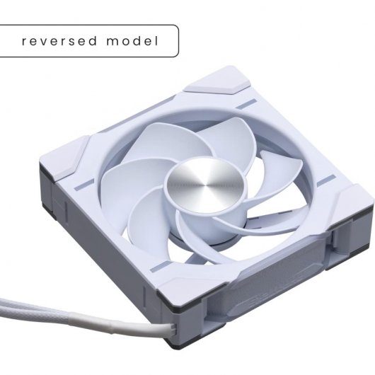 Phanteks D30-120 Single Reverse 120mm DRGB PWM Ventilador Suplementario Blanco