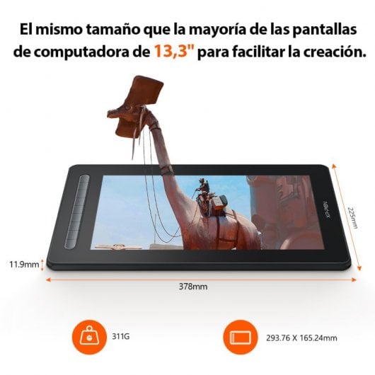 XP-Pen Artist 13 (2ª Generación) Pantalla Gráfica 13.3" FullHD IPS Negra