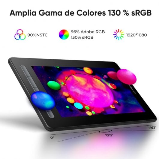 XP-Pen Artist 13 (2ª Generación) Pantalla Gráfica 13.3" FullHD IPS Negra