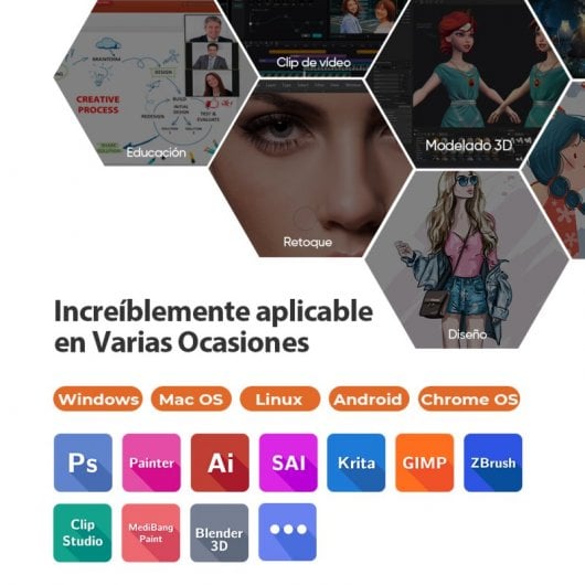 XP-Pen Artist 13 (2ª Generación) Pantalla Gráfica 13.3" FullHD IPS Azul