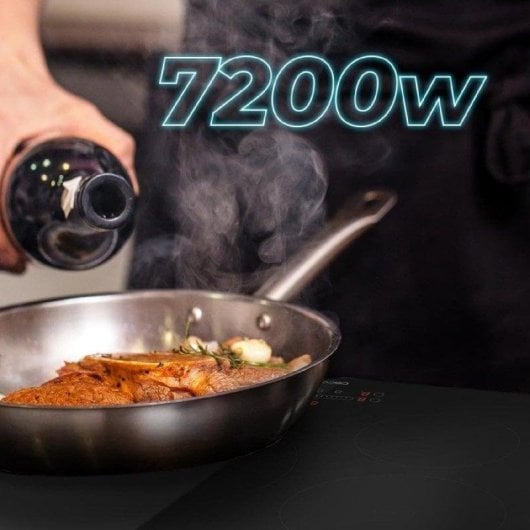 Placa Cecotec Bolero Squad I 3250 Indução 3 Zonas 7400W Vidro Preto