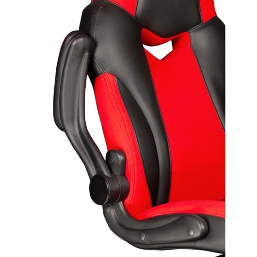 Sedia da gaming Talius Crab con braccioli pieghevoli in nylon rosso