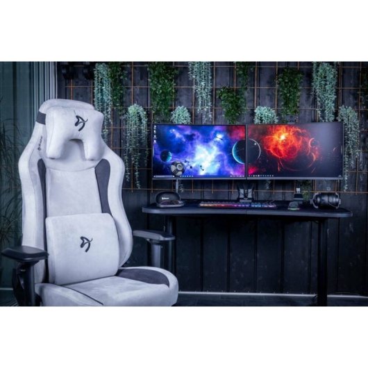 Arozzi Vernazza Supersoft Silla Gaming Gris Claro