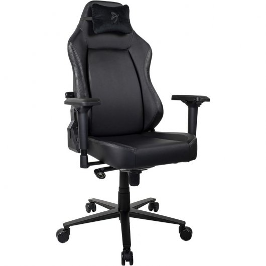 Arozzi Primo Pu Black Gaming-Stuhl, schwarzes Logo