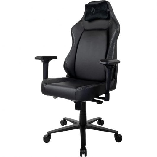 Arozzi Primo Pu Black Gaming-Stuhl, schwarzes Logo