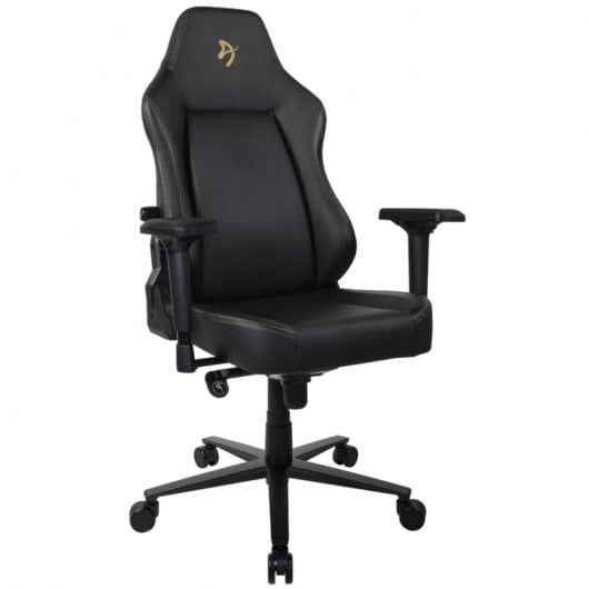 Arozzi Primo Pu Silla Gaming Negra Logo Dorado
