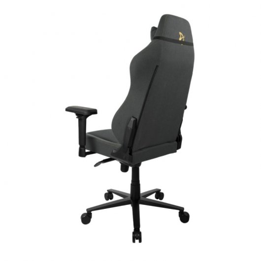 Arozzi Primo Woven Fabric Silla Gaming Negra Logo Dorado