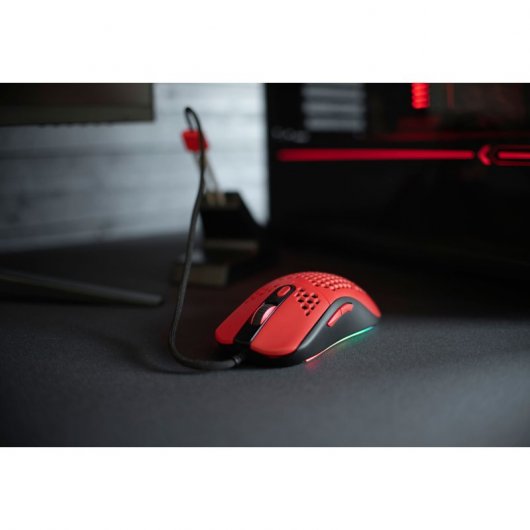Arozzi Favo RGB Rato Gaming 16000 DPI Vermelho