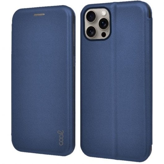 Cool Funda Flip Cover Elegance Marino para iPhone 15 Pro Max