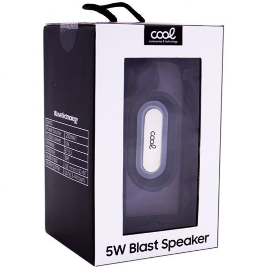 Cool Blast Enceinte musicale Bluetooth universelle 5W Noir