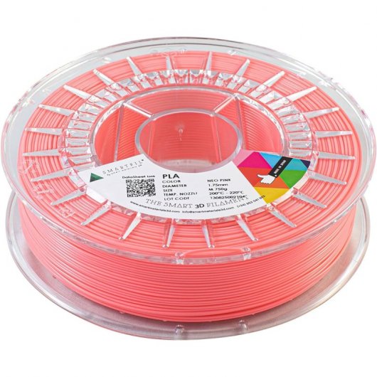 Smartfil Filamento PLA 3D 2.85mm 750g Neo Pink
