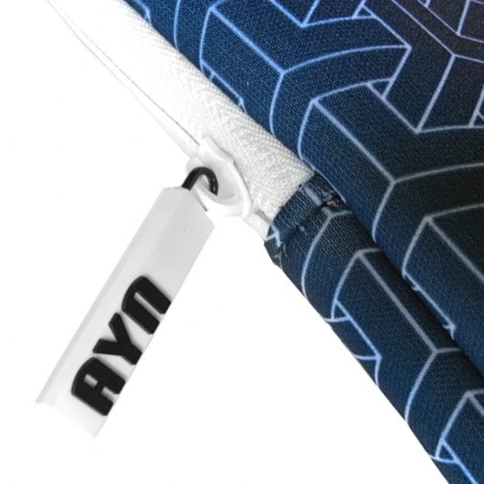 Smile Sleeve Kimono Housse pour Ordinateur Portable jusqu'à 14" Néoprène + Souris sans Fil Blanc