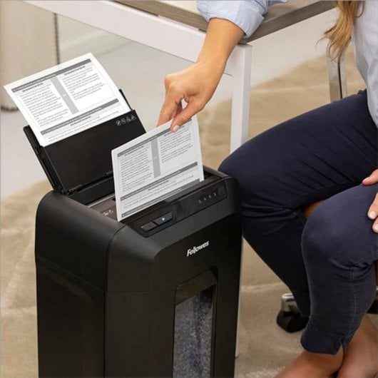 Fellowes Automax 80M Destructora Autotomática Minicorte 4x12mm Negra
