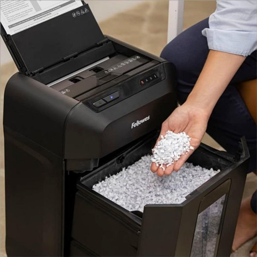 Fellowes Automax 80M Destructora Autotomática Minicorte 4x12mm Negra