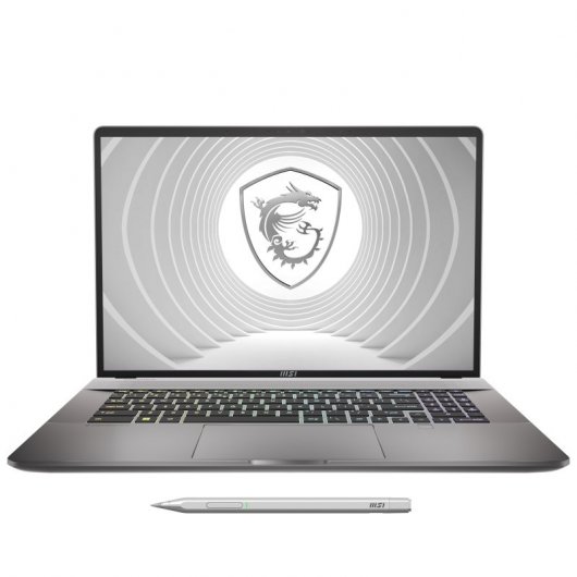 MSI Creator Z17 Z17HXStudio A13VFT-217ES Workstation mobile 43,2 cm (17") Touch screen Quad HD+ Intel® Core™ i9 i9-13950HX 32 GB DDR5-SDRAM 1 TB SSD NVIDIA GeForce RTX 4060 Wi-Fi 6E (802.11ax) Windows 11 Home Grigio