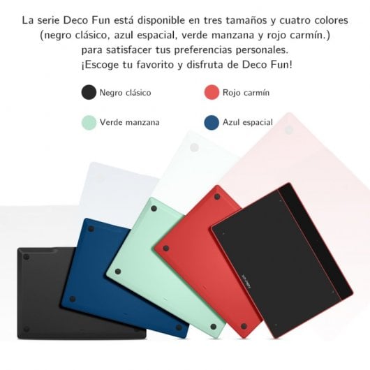 XP-Pen Deco Fun S Tableta Gráfica USB-C Roja