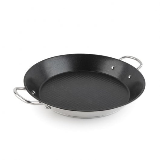 Jata Hpae2132 Paellapfanne aus Edelstahl, Induktion, 32 cm