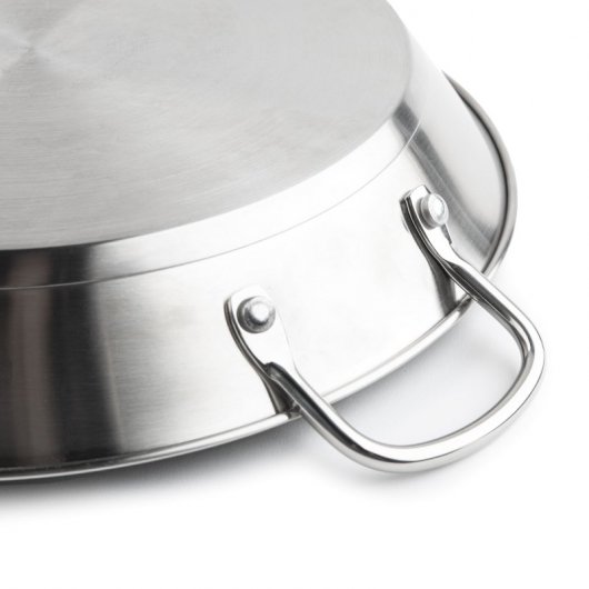 Jata Hpae2132 Paellapfanne aus Edelstahl, Induktion, 32 cm