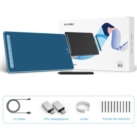 XP-Pen Deco L Mesa Digitalizadora USB-C Verde