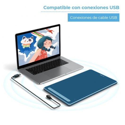XP-Pen Deco L Tableta Gráfica USB-C Negra