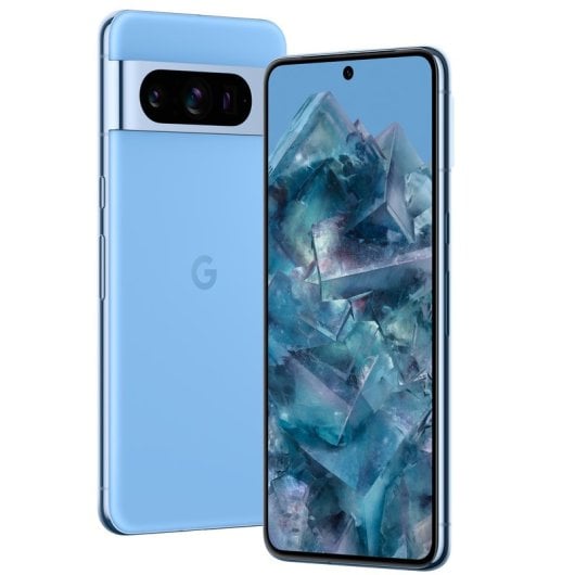 Google Pixel 8 Pro - Smartphone Android sbloccato con teleobiettivo, batteria con 24 ore di autonomia e display Super Actua - Azzurro cielo