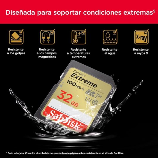 SanDisk Extreme SDXC 32GB UHS-I V30 Clase 10