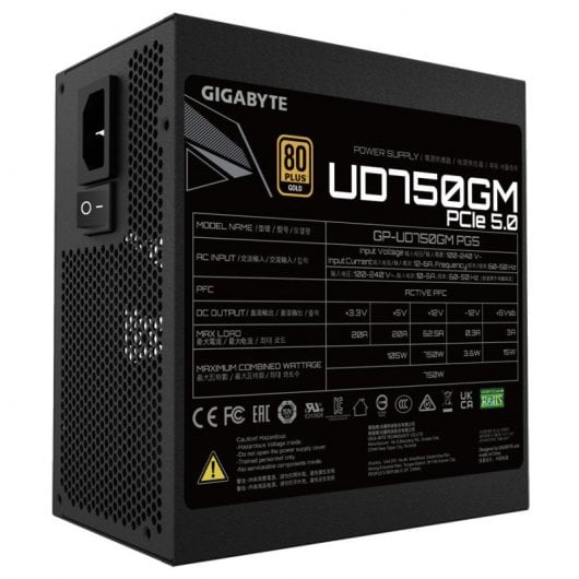 Gigabyte UD750GM PG5 750W 80 Plus Gold entièrement modulaire