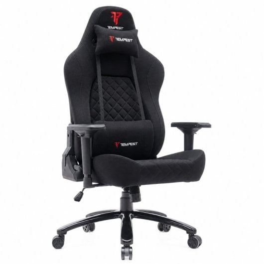 Chaise de jeu Tempest Thickbone jusqu'à 250 kg tissu respirant noir