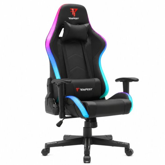 Tempest Glare RGB Schwarzer Gaming-Stuhl