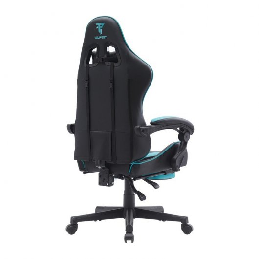 Chaise de jeu Tempest Shake avec repose-pieds et massage turquoise