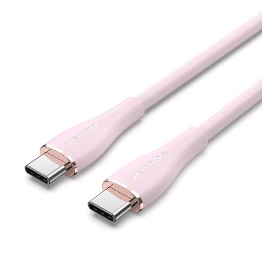 Câble Vention USB-C Mâle vers Mâle 5A 1,5m Rose