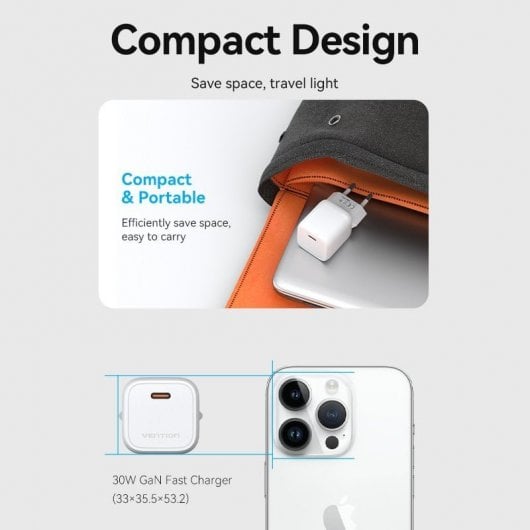 Vention FAKY0-EU PD USB-C Wandladegerät 30 W Gelb