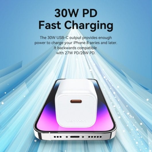 Vention FAKY0-EU PD USB-C Wandladegerät 30 W Gelb