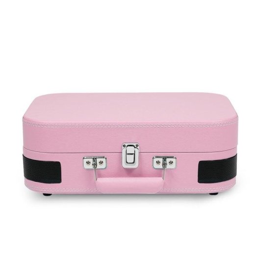 Tocadiscos Prixton VC600 Bluetooth 6W RMS Tracção Correia USB MicroSD Rosa